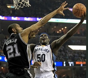 NBA Randolph anota 31 puntos y Grizzlies eliminan a Spurs